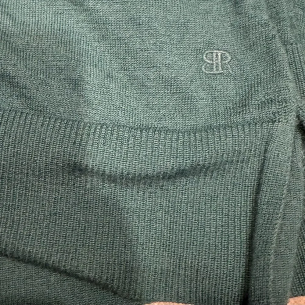 Banana Republic Green Merino Wool V-neck Sweater - L